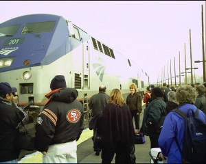 Amtrak arrival